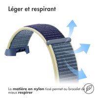 imoshion Bracelet en nylon Fitbit Charge 3 / 4 - Bleu