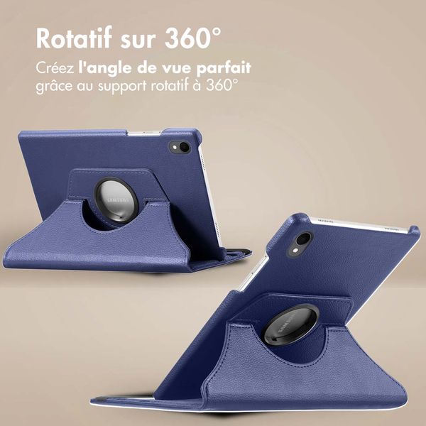 imoshion Coque tablette rotatif à 360° Samsung Galaxy Tab S11 - Bleu foncé