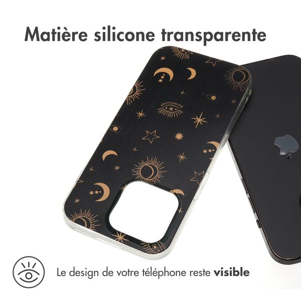 imoshion Coque Design Apple iPhone 15 Pro - Sky Black Transparent