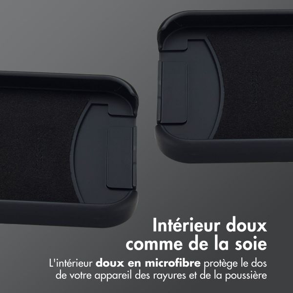 imoshion Coque arrière Color avec cordon amovible et MagSafe Apple iPhone 14 Pro - Noir