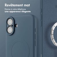 imoshion Coque Couleur avec MagSafe Apple iPhone 16 - Bleu foncé