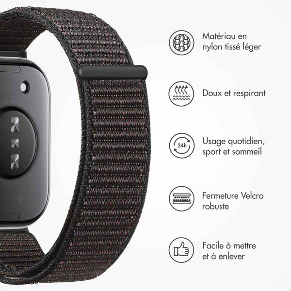 imoshion Bracelet en nylon Huawei Watch Fit 4 / 4 Pro - Noir