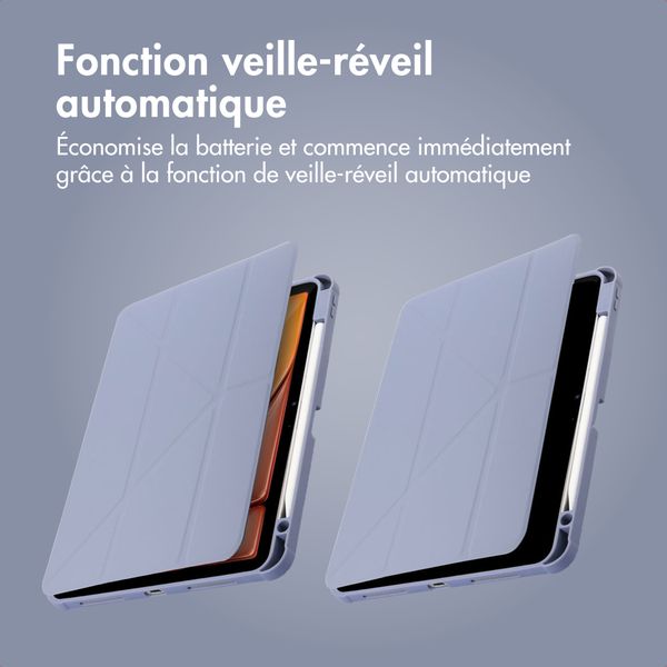 imoshion Coque tablette Origami Apple iPad 11 (2025) 11 pouces A16 / iPad 10 (2022) 10.9 pouces - Lavender