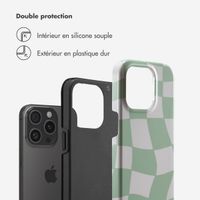 Selencia Coque arrière Vivid Tough iPhone 15 Pro - Groovy Sage Green