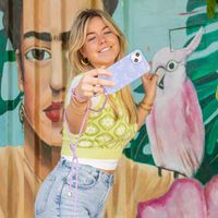 imoshion Coque design en silicone avec cordon Apple iPhone 13 Pro Max - Butterfly