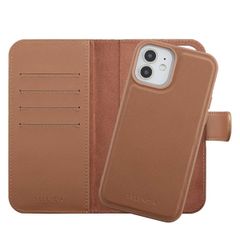 Selencia Étui portefeuille amovible Olyn avec MagSafe Apple iPhone 12 (Pro) - Marron
