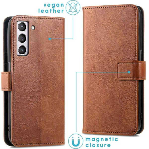imoshion Étui de télephone portefeuille Samsung Galaxy S21 FE - Marron