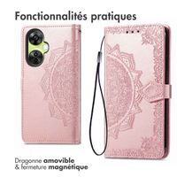 imoshion Etui de téléphone portefeuille Mandala OnePlus Nord CE 3 Lite - Rose Dorée