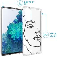 imoshion Coque Design Samsung Galaxy S20 FE - Line Art Woman Black