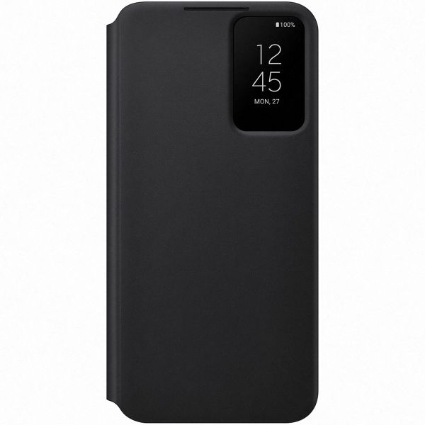 Samsung Original étui de téléphone portefeuille Clear View Galaxy S22 Plus - Black