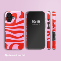 Selencia Coque arrière Vivid avec MagSafe Apple iPhone 17 - Dream Swirl Pink