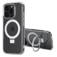 Accezz Coque Ring Stand avec MagSafe Apple iPhone 16 Pro Max - Transparent