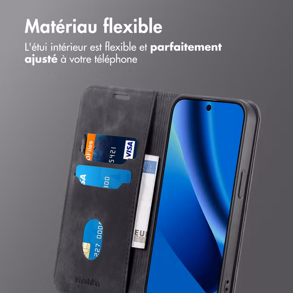 imoshion Étui de téléphone portefeuille Slim Google Pixel 10a - Noir