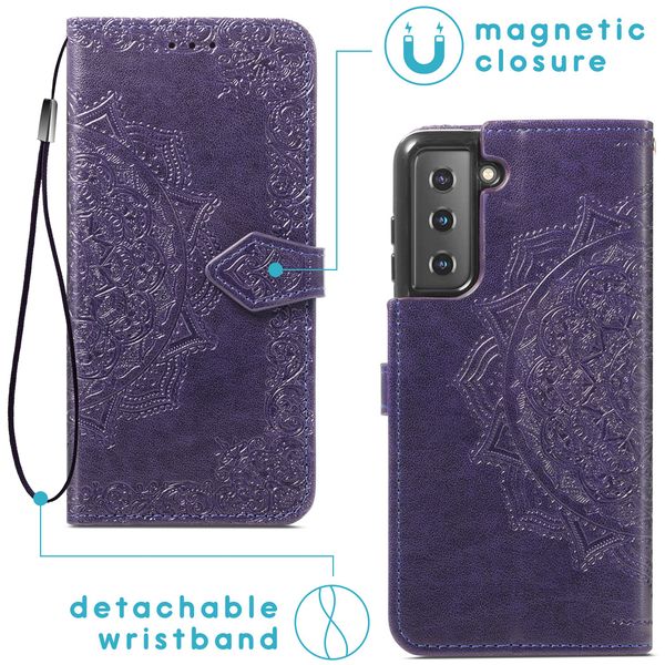 imoshion Etui de téléphone portefeuille Samsung Galaxy S21 - Violet