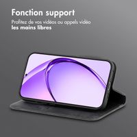 imoshion Étui de téléphone portefeuille Slim Oppo A5 5G (2025) - Noir