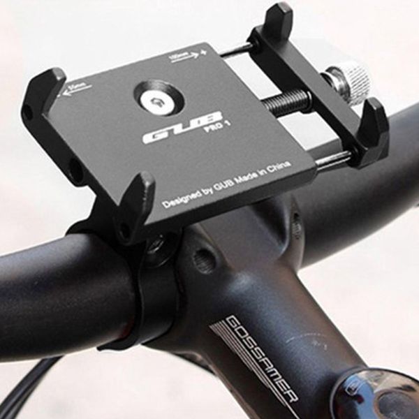 GUB Pro 1 Support de téléphone pour vélo - Réglable - Universel - Aluminium - Noir