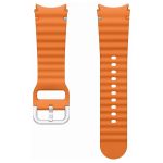 Samsung Bracelet de sport original Watch7 Galaxy Watch 4 / 5 / 6 / 7 (20 mm) - S/M - Orange