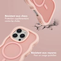 Selencia Coque arrière Wavy avec MagSafe Apple iPhone 16 Pro - Soft Pink