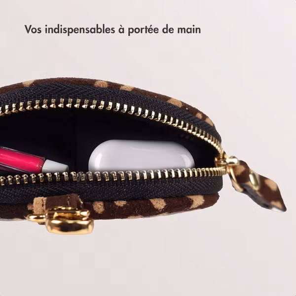 Selencia Nova Real Leather Mini Pouch - Fawn Chic