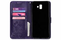 Etui de téléphone Fleurs de Trèfle Samsung Galaxy J6 Plus