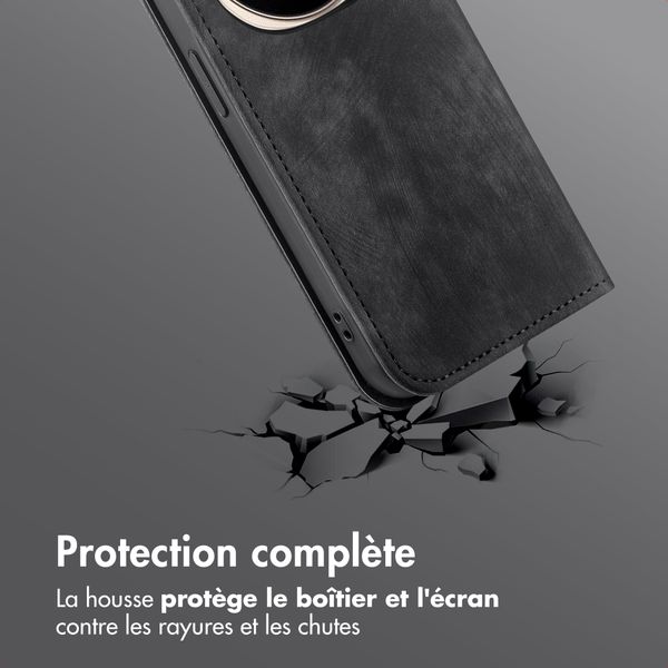 imoshion Étui de téléphone portefeuille Slim Honor Magic8 Pro - Noir