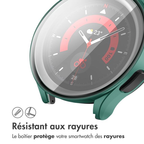 imoshion Coque rigide à couverture complète Samsung Galaxy Watch 4 - 44 mm - Vert foncé