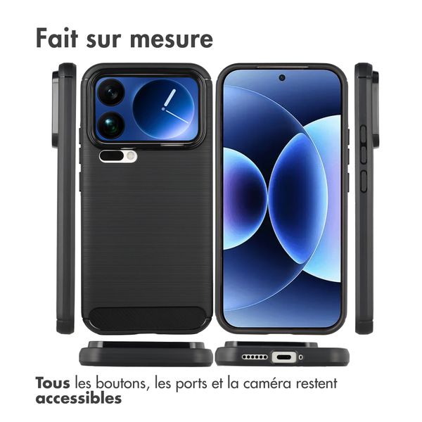 imoshion Coque Brushed Xiaomi 17 Pro Max - Noir