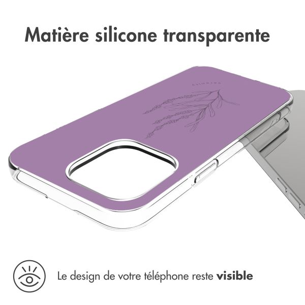 imoshion Coque Design iPhone 14 Pro Max - Floral Purple