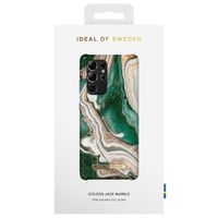 iDeal of Sweden Coque Fashion Samsung Galaxy S21 Ultra - Golden Jade Marble