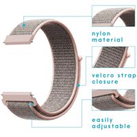 imoshion Bracelet en nylon Samsung Galaxy Watch 3 (45 mm) / Watch (46 mm) / Gear S3 Frontier / Gear S3 Classic (22 mm) - Rose