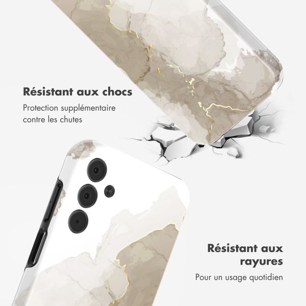 Selencia Coque arrière Vivid Samsung Galaxy A15 (5G) - Marble Light Brown