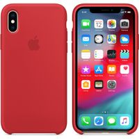 Apple Coque en silicone iPhone Xs / X - Rouge