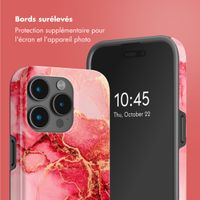 Selencia Coque arrière Vivid Tough avec MagSafe iPhone 15 Pro Max - Rosy Marble