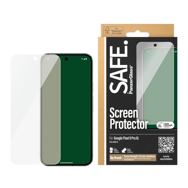 SAFE by PanzerGlass Protection d'écran Ultra-Wide Fit Google Pixel 9 Pro XL