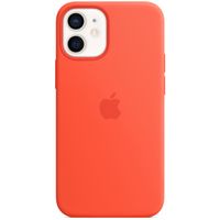 Apple Coque en silicone MagSafe Apple iPhone 12 Mini - Electric Orange
