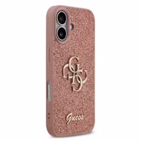 Guess Coque 4G Metal Logo Glitter Apple iPhone 17 - Rose