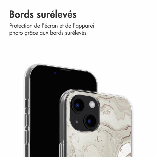 imoshion Coque design pour iPhone 13 - Sandy Marble