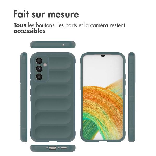 imoshion Coque arrière EasyGrip Samsung Galaxy A34 (5G) - Vert foncé