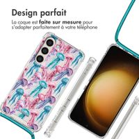 imoshion Coque Design avec cordon Samsung Galaxy S23 Plus - Jellyfish Watercolor