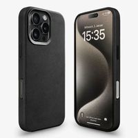 Woodcessories Coque Bio Leather MagSafe Apple iPhone 16 Pro Max - Leather Black