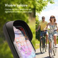 imoshion Support de téléphone pour vélo résistant aux éclaboussures avec pare-soleil - Noir