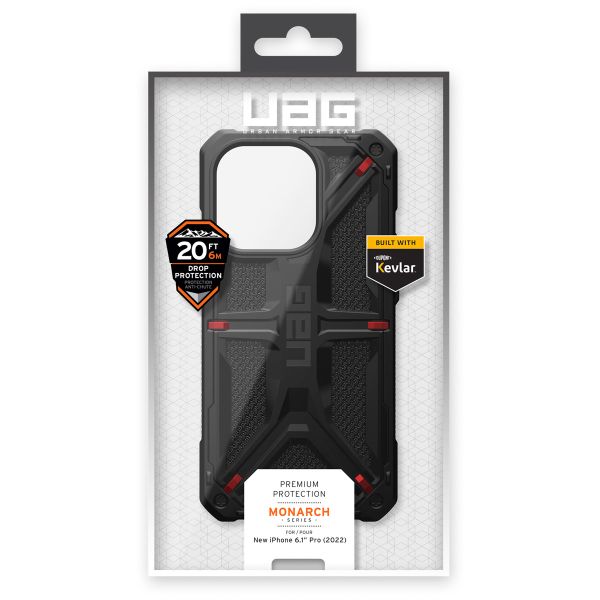 UAG Coque Monarch Apple iPhone 14 Pro - Kevlar Black