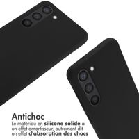 imoshion ﻿Coque en silicone avec cordon Samsung Galaxy S23 - Noir