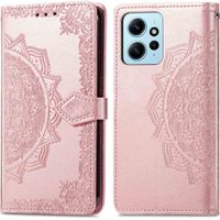 imoshion Etui de téléphone portefeuille Mandala Xiaomi Redmi Note 12 (4G) - Rose Dorée