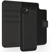 Accezz Étui de téléphone portefeuille en cuir de qualité supérieure 2 en 1 Apple iPhone SE (2022 / 2020) / 8 / 7 / 6(s) - Noir
