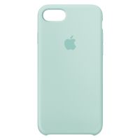 Apple Coque en silicone Apple iPhone SE (2022 / 2020) / 8 / 7 - Marine Green
