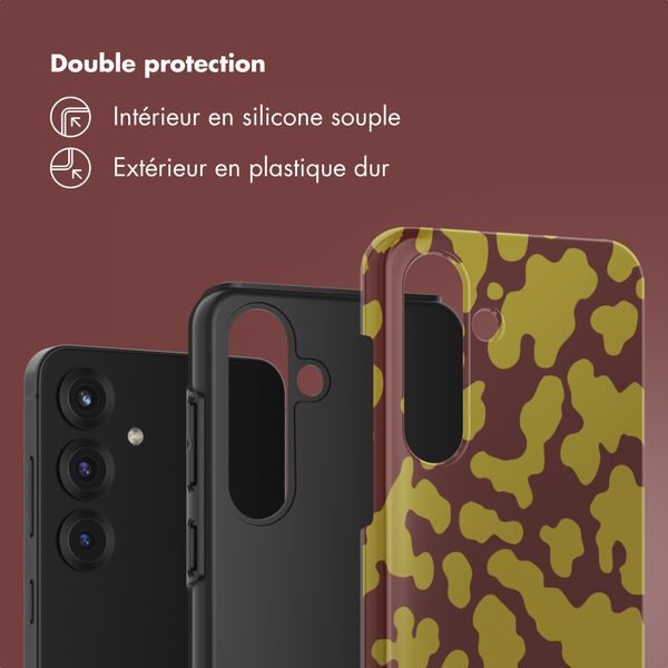 Selencia Coque arrière Vivid Samsung Galaxy S25 - Moo'd Olive Dust