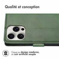 imoshion Étui de téléphone portefeuille Luxe iPhone 16 Pro - Vert