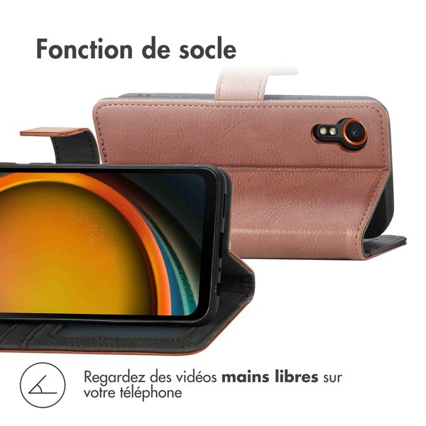 imoshion Étui de télephone portefeuille Samsung Galaxy Xcover 7 - Marron