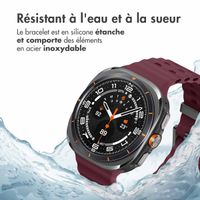 imoshion Bracelet Ocean en silicone Samsung Galaxy Watch Ultra (2024/2025) - Wine Red